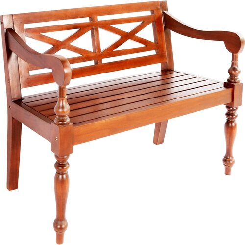 vidaXL Batavia klop 98 cm trden mahagonij temno rjava Cene