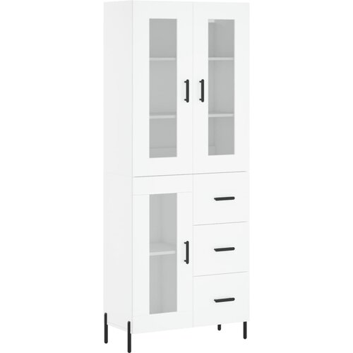 Maison Chic Visoka omara - Komoda - Predalnik bela 69,5x34x180 cm inženirski les, (21719453) Cene