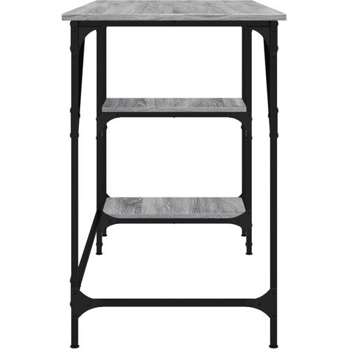  Radni stol boja hrasta 120x50x75 cm metal i konstruirano drvo Slike