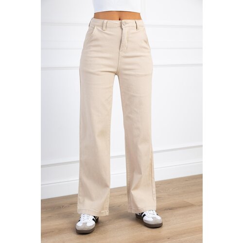 Beloved Lardo wide-leg jeans hlače bež Cene