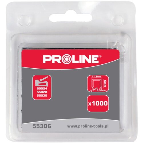 Profix Kaljene spajalice 55312, Tip A/53, 12mm, 11.3x0.7mm, 1000 komada Cijene