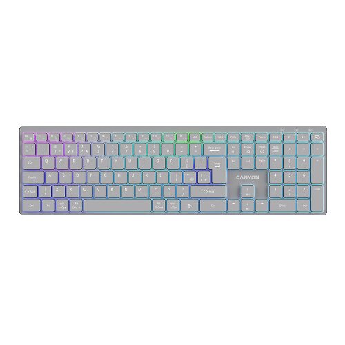 Canyon HKB-W11 UKUS RGB Wireless Grey CNS-HBTK11G Cene
