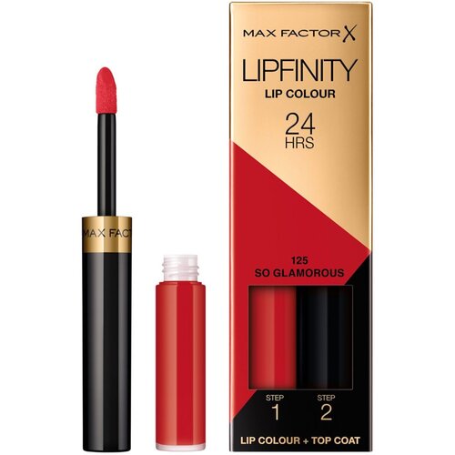 Max Factor Lipfinity 24HRS dugotrajni ruž za usne s balzamom 4,2 g nijansa 125 So Glamorous Slike