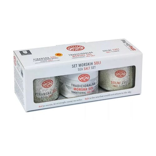 SOLINE Pridelava soli d.o.o. set morskih soli (3 x 75 g) Cene