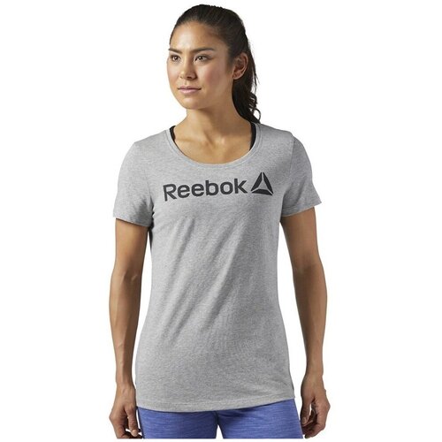 Reebok Majice s kratkimi rokavi Linear Read Siva Cene