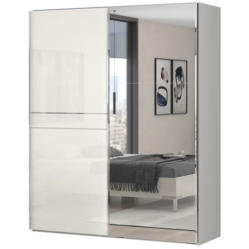 Jela GARDEROBNI ORMAR PIANO SA KLIZNIM VRATIMA I OGLEDALOM 180 CM (VI�E BOJA)-Be� Cijene
