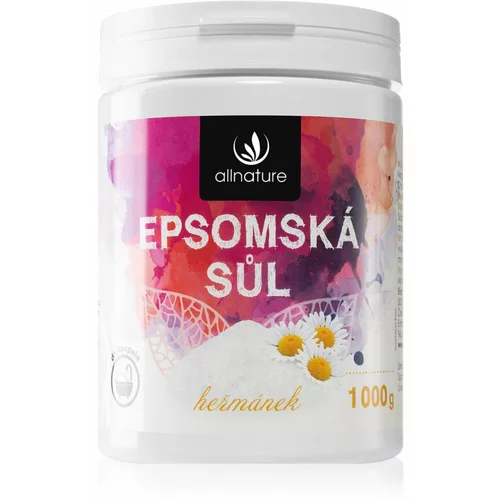Allnature Epsom Salt Chamomile kopalna sol za sprostitev mišic 1000 g