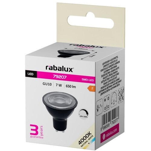 Rabalux LED SIJALICA GU10 NW 4W DIMABILNA CRNA 79207 Cene