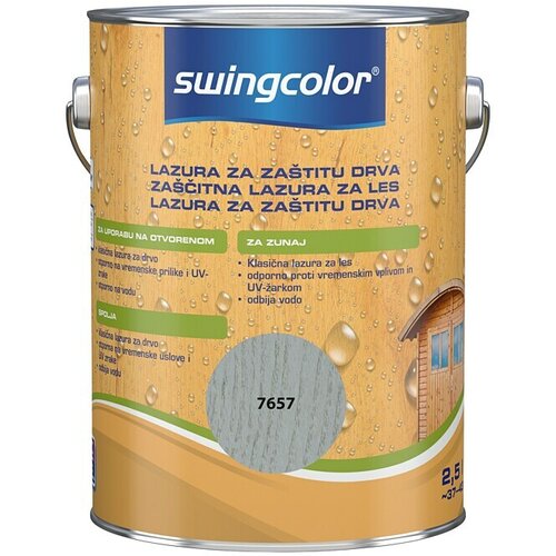 SWINGCOLOR Lazura za les (Siva, 2,5 l, Svileni mat) Cene