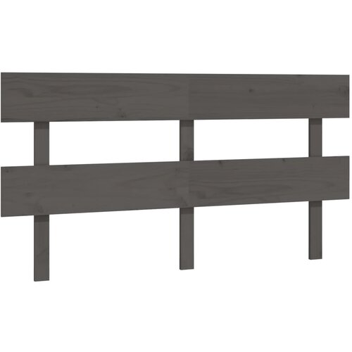 Maison Chic posteljno vzglavje - vzglavna omarica - nočna omarica sivo 164x3x81 cm trdna borovina, (21705000) Slike