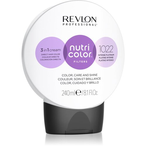 Revlon Professional Nutri Color Filters Metal-Ice hranjiva maska za toniranje za profesionalnu uporabu 1022 240 ml Cijene
