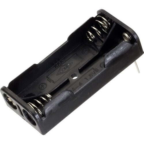 TRU COMPONENTS Nosilec baterij 2x Micro (AAA) Kontaktni drogovi BH-421-3P Držalo za baterije 2x Micro (AAA) kontaktni pol BH-421-3P, (20635887) Cene