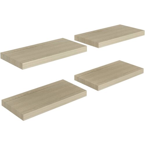 Maison Chic 4 kosi Stenske Police - Viseče police barva hrasta 50x23x3,8 cm MDF, (21794144) Slike