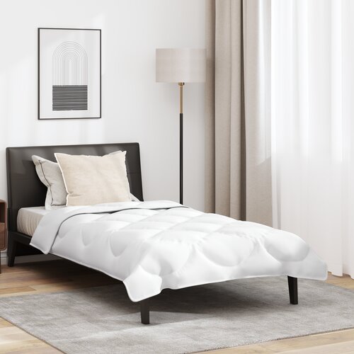 vidaXL Odeja z blazino 2 pcs Bela 135 x 200 cm Mikrofibra Cene