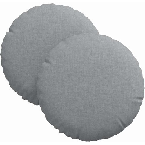  Jastučići za sjedenje 2 pcs Svijetlo siva &amp;Oslash;30 x 13 cm tkanina Slike