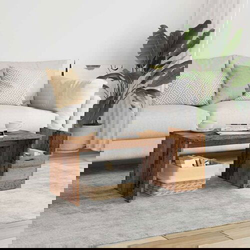 vidaXL Klubska mizica starinski les 90x45x35 cm inženirski les Cene