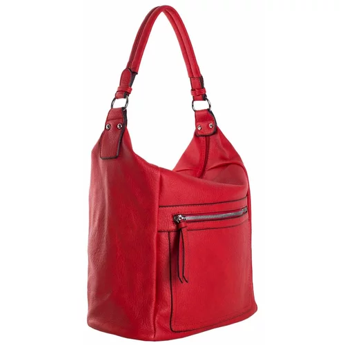 Fashion Hunters Women's red shoulder bag with a handle