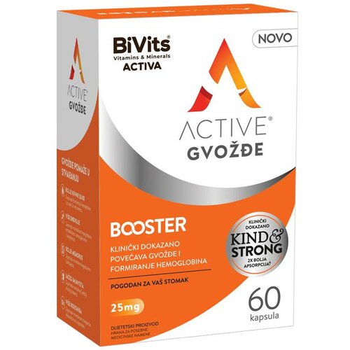 ABELA BiVits® ACTIVA Active Gvožđe Booster 60 kapsula Slike
