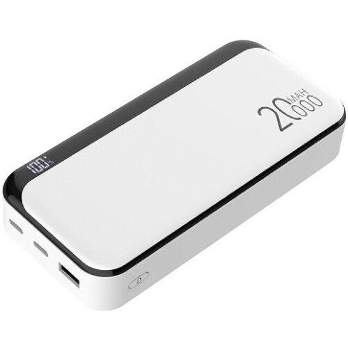 Prenosna baterija (20.000 mAh, Bela) Cene
