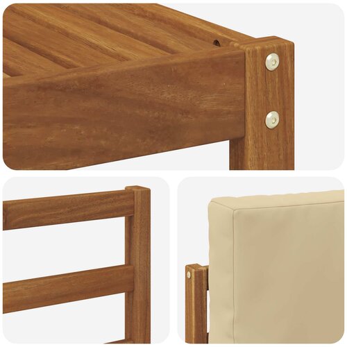  Set vanjskih sofa 8 kom. Prirodna i bež Slike