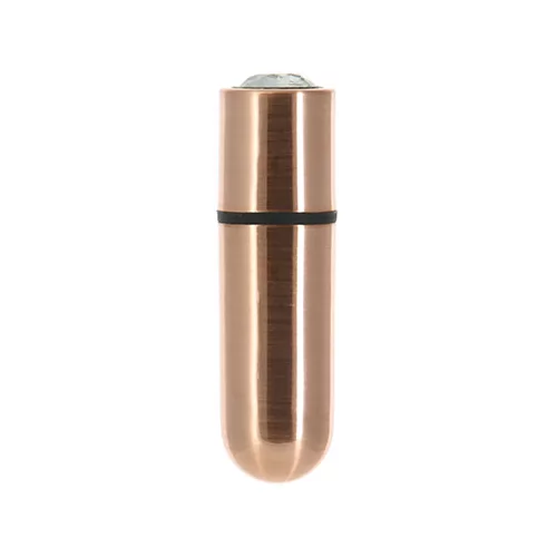 PowerBullet Mini bullet vibrator s kristalom - First Class 9 Function, Rose Gold