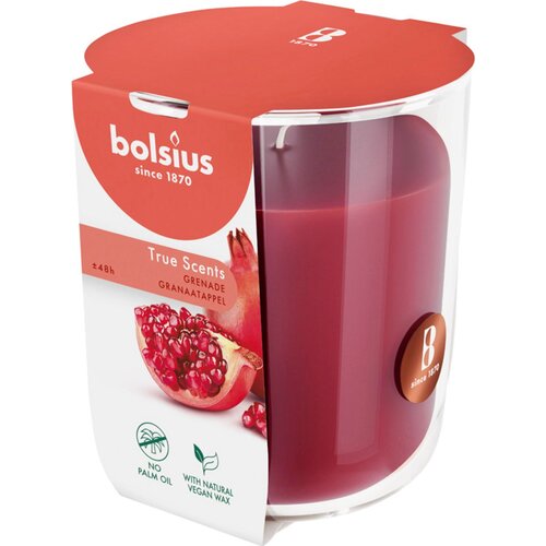 Bolsius Di&scaron;eča sveča True Scents velika - granatno jabolko Cene
