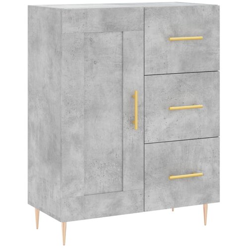 Maison Chic Komoda - Predalnik betonsko siva 69,5x34x90 cm inženirski les, (21717514) Slike