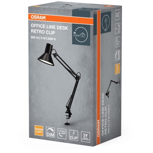 Osram LED prigu&amp;scaron;iva stona lampa sa stezaljkom OFFICE LINE LED/9W/230V 3000K crna Slike