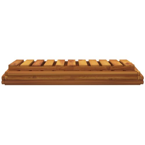  Sklopiva polica 3 razine smeđa 70x31x63 cm masivno drvo bagrema Slike