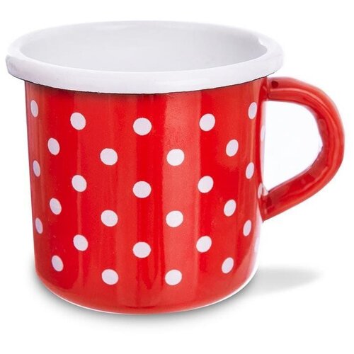 Orion Emajliran vrček TECKA z rdečimi pikami 400 ml, (5000009924) Cene