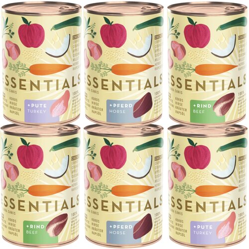Terra Canis Essential 8+ 6 x 385 g - Mje&amp;scaron;ovito pakiranje (3 vrste) Slike