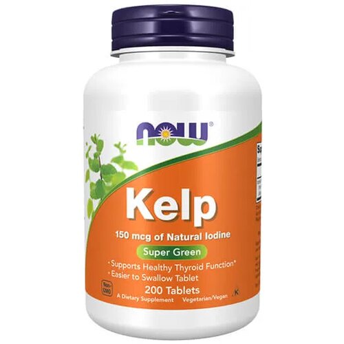 NOW Kelp tablete 150mcg, 200 komada Slike