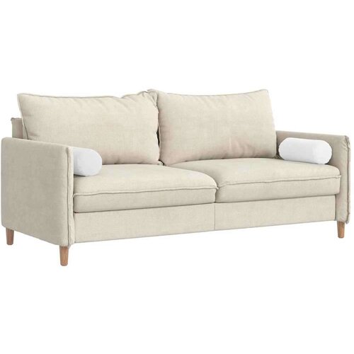VidaXL valjkasti jastučići 2 pcs bijelo &amp;Oslash; 15 x 40 cm tkanina Slike