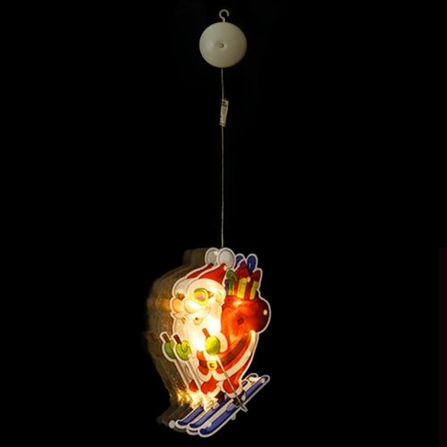 Aigostar LED božićna dekoracija LED/3xAAA Deda Mraz na skijama 23cm Slike