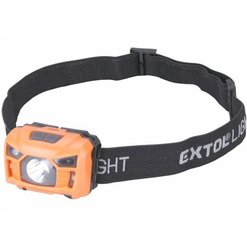 Extol punjiva LED čelovka sa LED senzorom/3W/1200 mAh/3,7V narandžasta/crna Cene