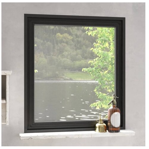  Magnetni komarnik za okna antracit 130x150 cm Slike