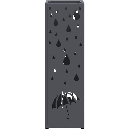  Stalak za ki&amp;scaron;obran Antracit 15,5 x 15,5 x 49 cm Metal Slike
