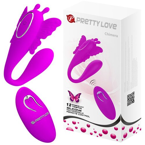 Pretty Love Chimera Couple Vibrator with Remote Control Pink Slike