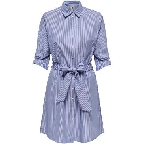 JDY Košulja haljina 'Hall' plava / bijela