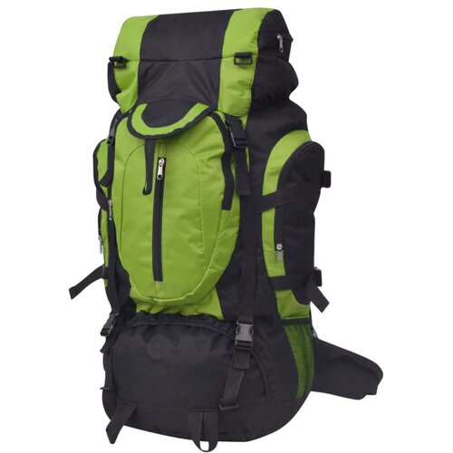 VidaXL ruksak za Planinarenje XXL 75 L Crno-Zeleni Slike