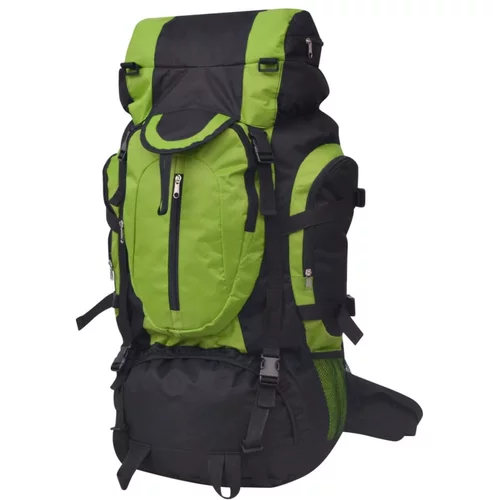 vidaXL ruksak za Planinarenje XXL 75 L Crno-Zeleni