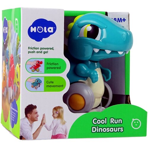  Plava figura dinosaura na kotačima Slike