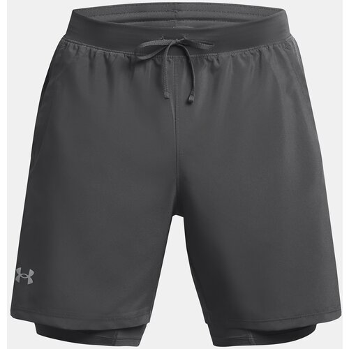 Under Armour Shorts UA LAUNCH 7'' 2-IN-1 SHORTS-GRY - Men Cene