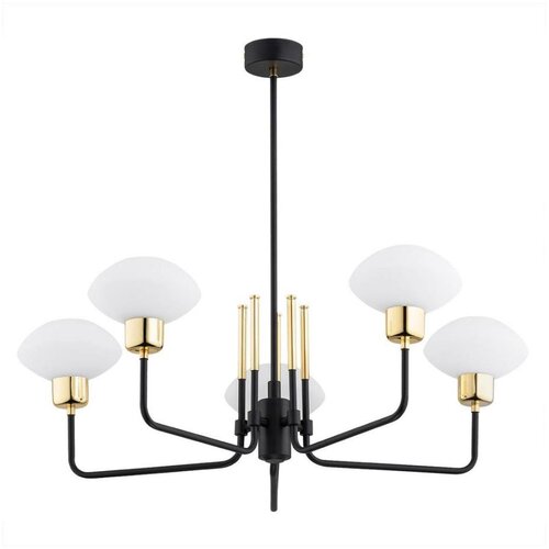  Argon 2128 - luster na šipci RAVELLO, 5xE14/15W/230V, crna/zlatna Cene