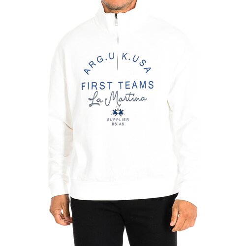 La Martina Puloverji TMF600-FP220-00002 Bela Cene