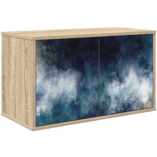 vidaXL TV ormar za montažu na zid RAALTE 69 x 33 x 40 cm Hrast sonoma - Hrast sonoma Plavi mramorni uzorak Cijene