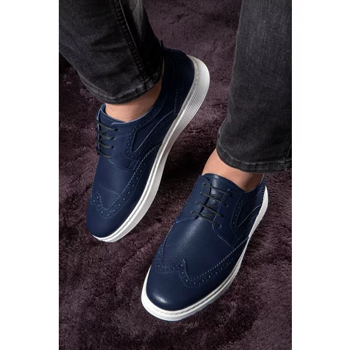 Ducavelli Night Genuine Leather Men's Casual Shoes, Summer Shoes, Lightweight Shoes, Lace-Up Leather Shoes.
