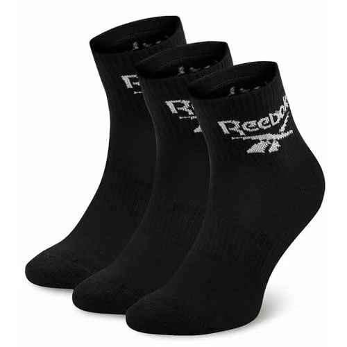 Reebok Set 3 parov unisex visokih nogavic R0427-SS24 (3-pack) Črna