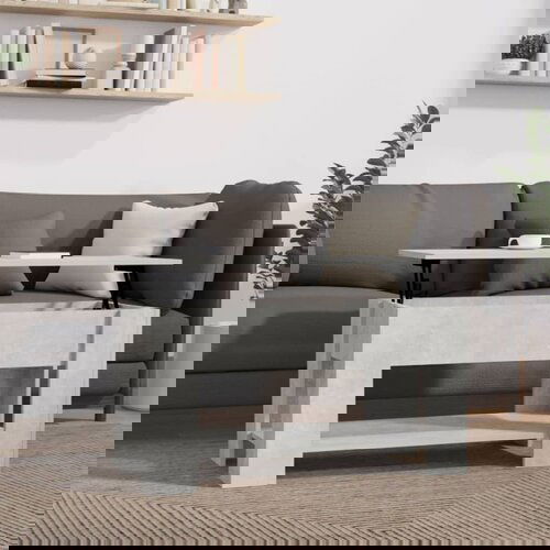 VidaXL stolić za kavu boja betona 101x49x52 cm konstruirano drvo Slike