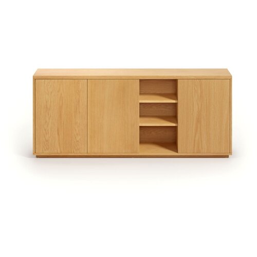 Kave Home Nizka komoda v hrastovem dekorju v naravni barvi 180x75 cm Abilen - Kave Home Cene